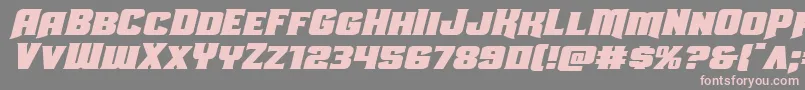 Uniongrayexpandital Font – Pink Fonts on Gray Background