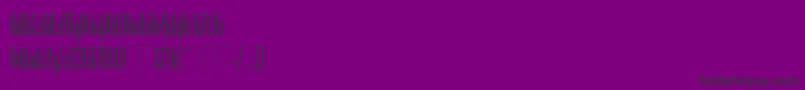 Шрифт DigitekPlain – чёрные шрифты на фиолетовом фоне