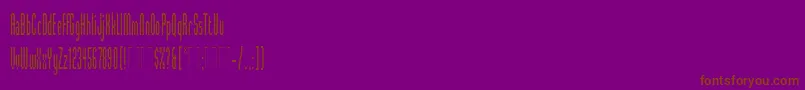 DigitekPlain Font – Brown Fonts on Purple Background