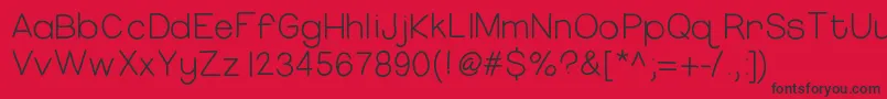 Hellomissthang Font – Black Fonts on Red Background