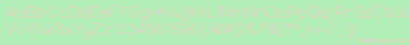 Hellomissthang Font – Pink Fonts on Green Background