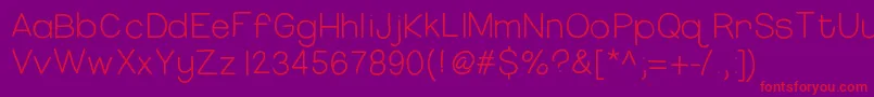 Hellomissthang Font – Red Fonts on Purple Background