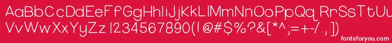 Hellomissthang Font – White Fonts on Red Background