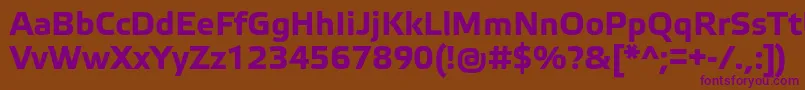 Шрифт ElektraTextProBold – фиолетовые шрифты на коричневом фоне