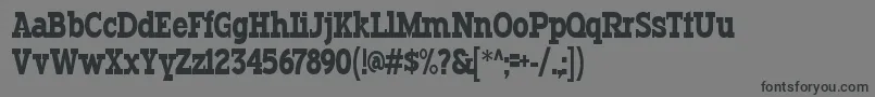 TypodermicRegular Font – Black Fonts on Gray Background