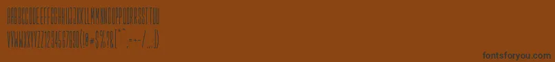 Salopiotsans Font – Black Fonts on Brown Background