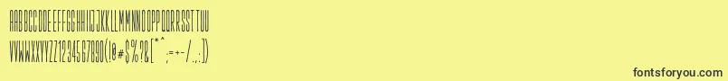 Salopiotsans Font – Black Fonts on Yellow Background