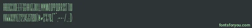 Salopiotsans Font – Green Fonts on Black Background