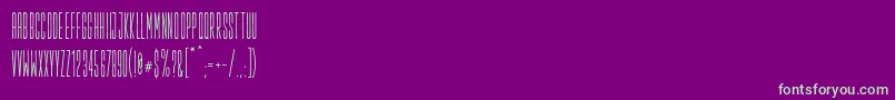 Salopiotsans Font – Green Fonts on Purple Background