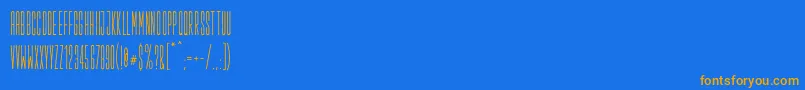 Salopiotsans Font – Orange Fonts on Blue Background