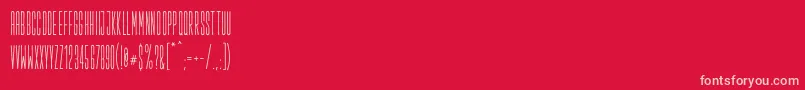 Salopiotsans Font – Pink Fonts on Red Background