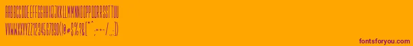 Salopiotsans Font – Purple Fonts on Orange Background