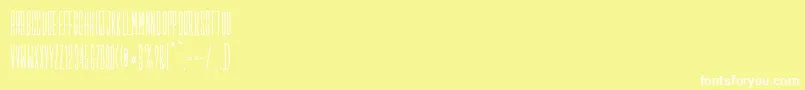 フォントSalopiotsans – 黄色い背景に白い文字