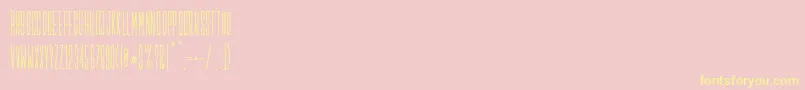 Salopiotsans Font – Yellow Fonts on Pink Background