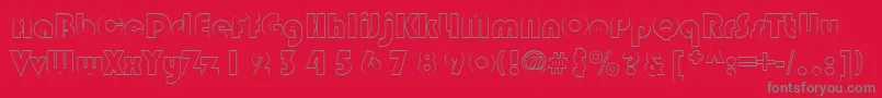 CastleRegular Font – Gray Fonts on Red Background