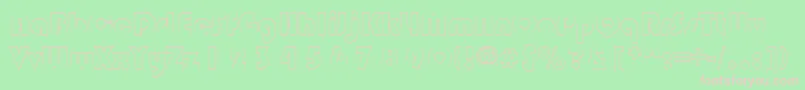 CastleRegular Font – Pink Fonts on Green Background