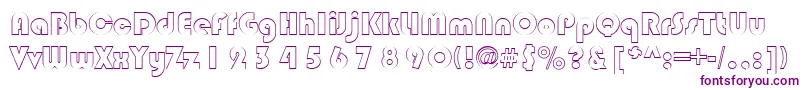 CastleRegular Font – Purple Fonts on White Background