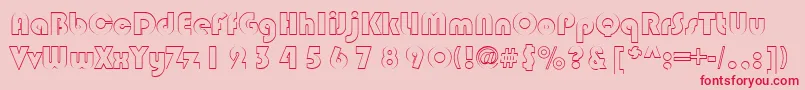 CastleRegular Font – Red Fonts on Pink Background