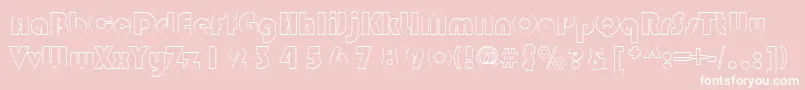 CastleRegular Font – White Fonts on Pink Background