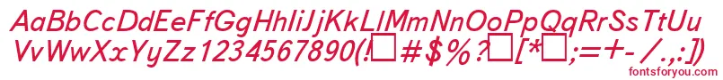 UkBukvarnayaItalic Font – Red Fonts