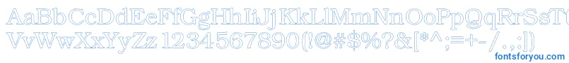 Kacsttitlel Font – Blue Fonts on White Background