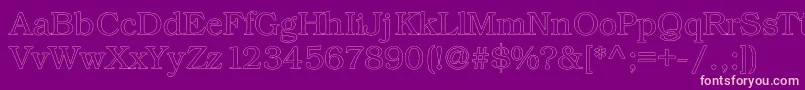 Kacsttitlel Font – Pink Fonts on Purple Background