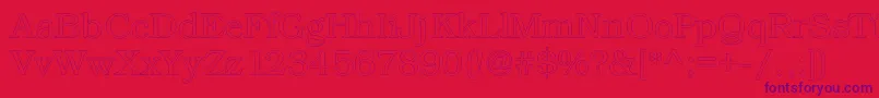 Kacsttitlel Font – Purple Fonts on Red Background