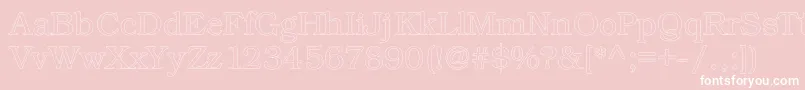 Kacsttitlel Font – White Fonts on Pink Background