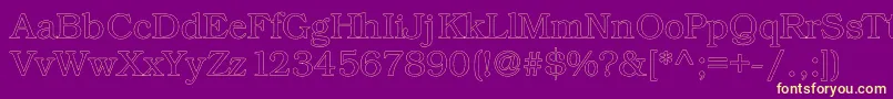 Kacsttitlel Font – Yellow Fonts on Purple Background