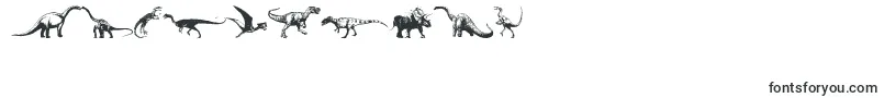 フォントDinosaurs – 数字と数値のためのフォント