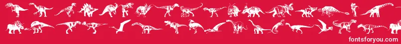 More about Dinosaurs Font Dinosaurs Font – White Fonts on Red Background