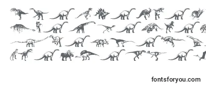 Обзор шрифта Dinosaurs