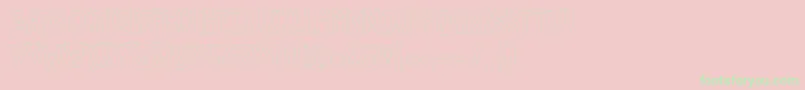 Police Kglethergooutline – polices vertes sur fond rose
