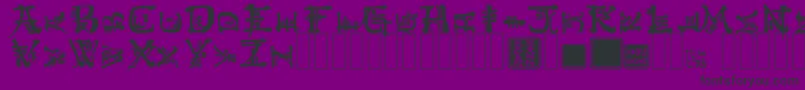 KingthingsConundrum Font – Black Fonts on Purple Background