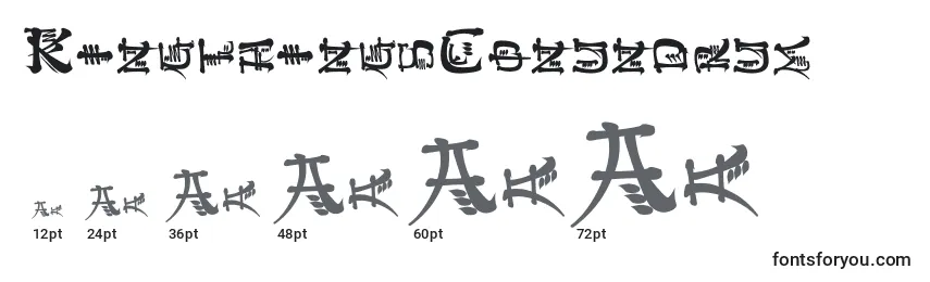 KingthingsConundrum Font Sizes