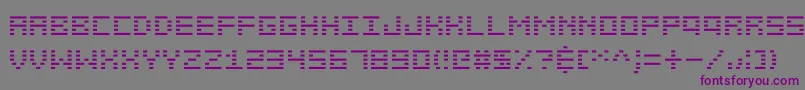 Шрифт Manualprint – фиолетовые шрифты на сером фоне