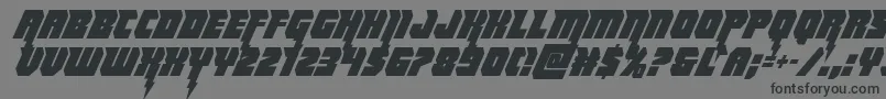 Thundertitancond Font – Black Fonts on Gray Background