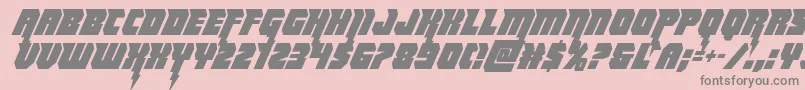 Thundertitancond Font – Gray Fonts on Pink Background