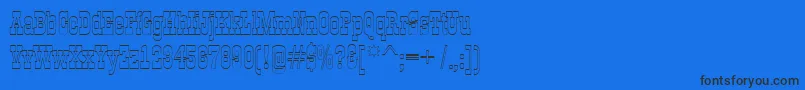 AGildiaotl Font – Black Fonts on Blue Background