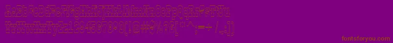 AGildiaotl Font – Brown Fonts on Purple Background