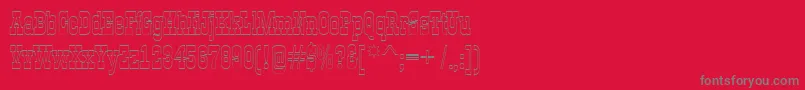 AGildiaotl Font – Gray Fonts on Red Background