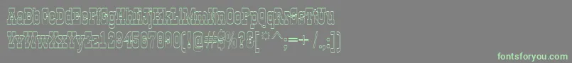 AGildiaotl Font – Green Fonts on Gray Background