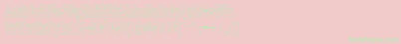 AGildiaotl Font – Green Fonts on Pink Background