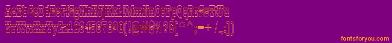 AGildiaotl Font – Orange Fonts on Purple Background