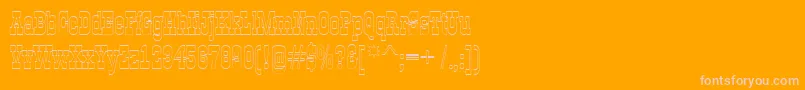 AGildiaotl Font – Pink Fonts on Orange Background
