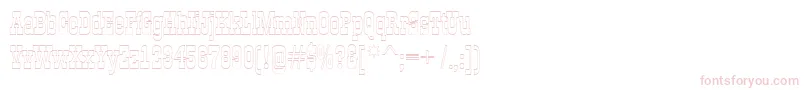 AGildiaotl-Schriftart – Rosa Schriften auf weißem Hintergrund