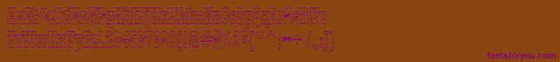 AGildiaotl Font – Purple Fonts on Brown Background