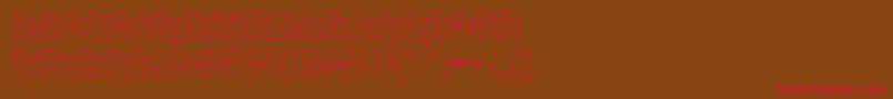 AGildiaotl Font – Red Fonts on Brown Background