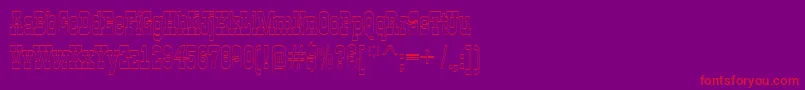 Шрифт AGildiaotl – красные шрифты на фиолетовом фоне