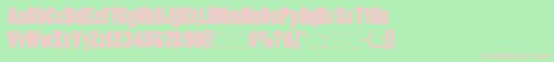 Шрифт SlotSsiBlack – розовые шрифты на зелёном фоне